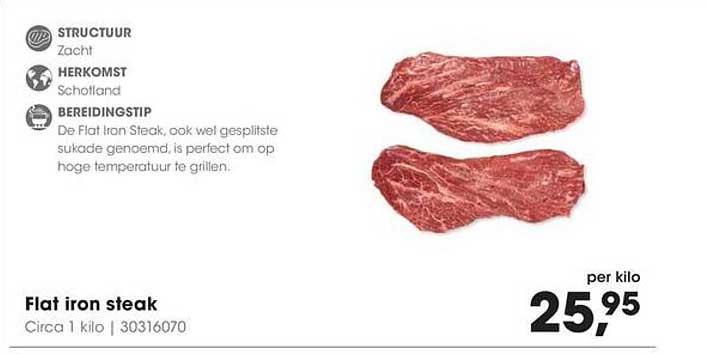 Flat iron steak