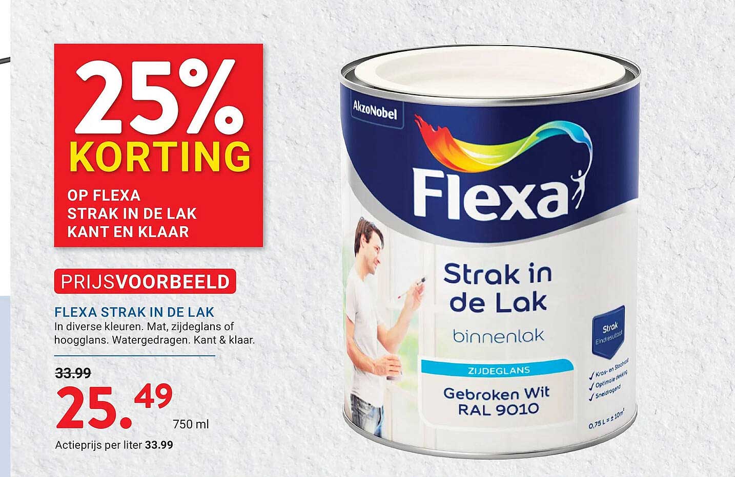 Flexa Strak in de Lak Kant en Klaar 25% korting