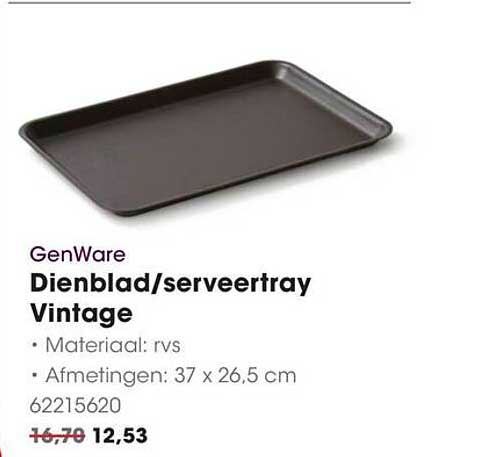 GenWare Dienblad/serveertray Vintage