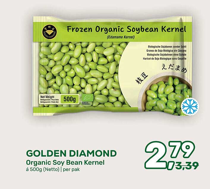 GOLDEN DIAMOND Organic Soy Bean Kernel á 500g (Netto) | per pak