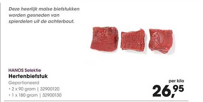 HANOS Selektie Hertenbiefstuk