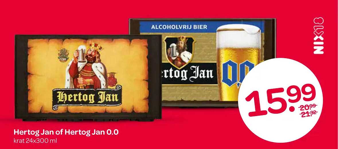 Hertog Jan of Hertog Jan 0.0 krat 24x300 ml