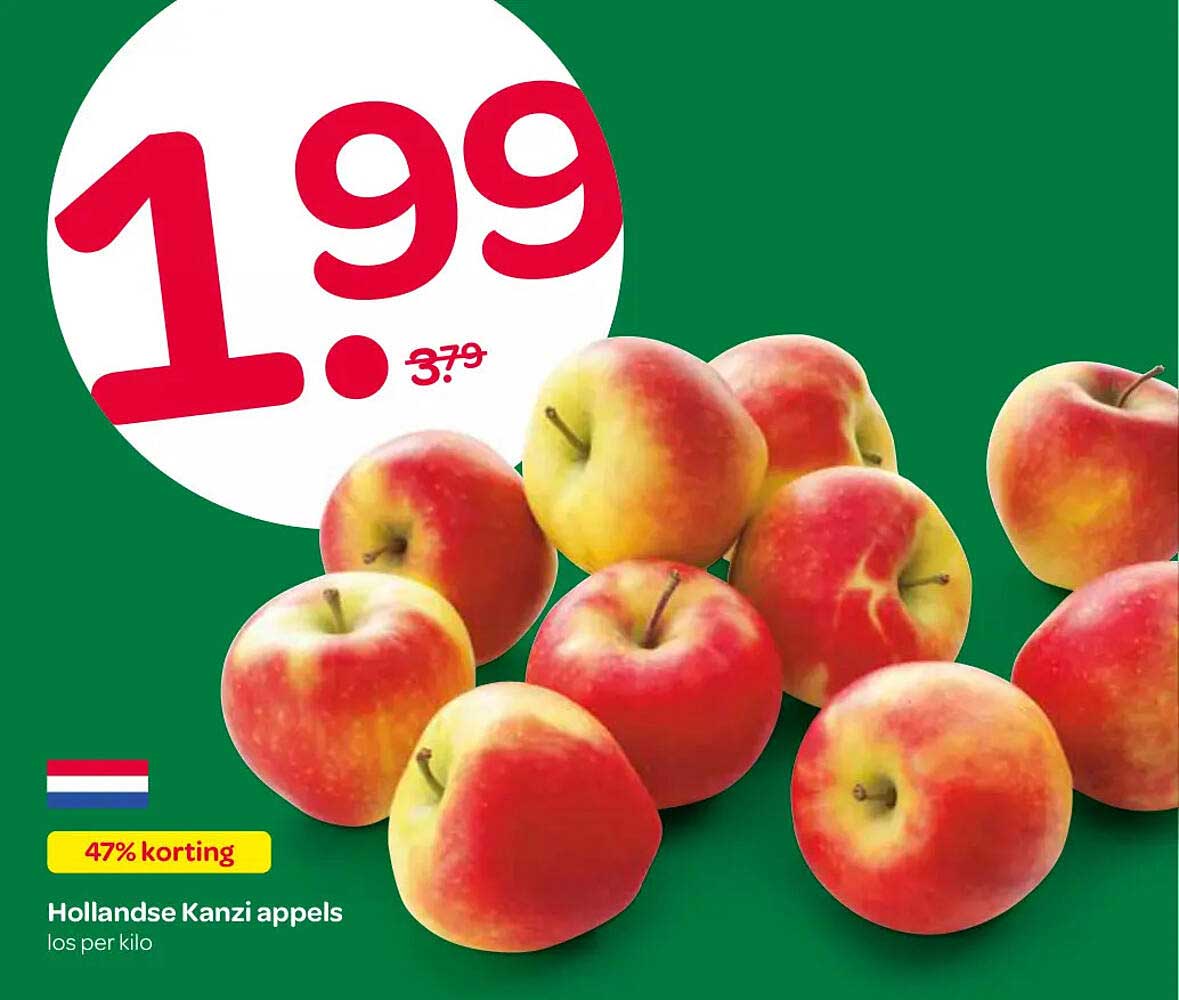 Hollandse Kanzi appels los per kilo 47% korting