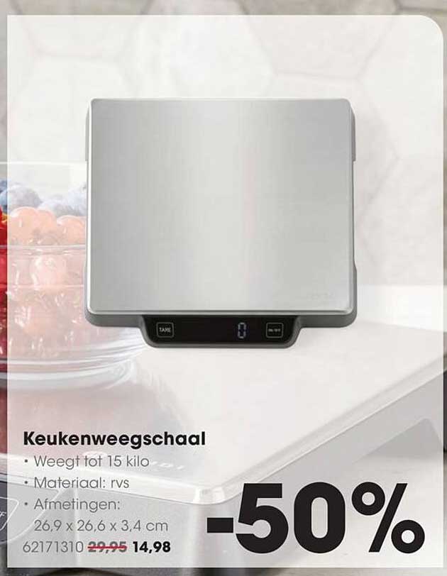 Keukenweegschaal -50%