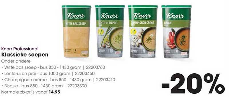 Knorr Professional Klassieke soepen