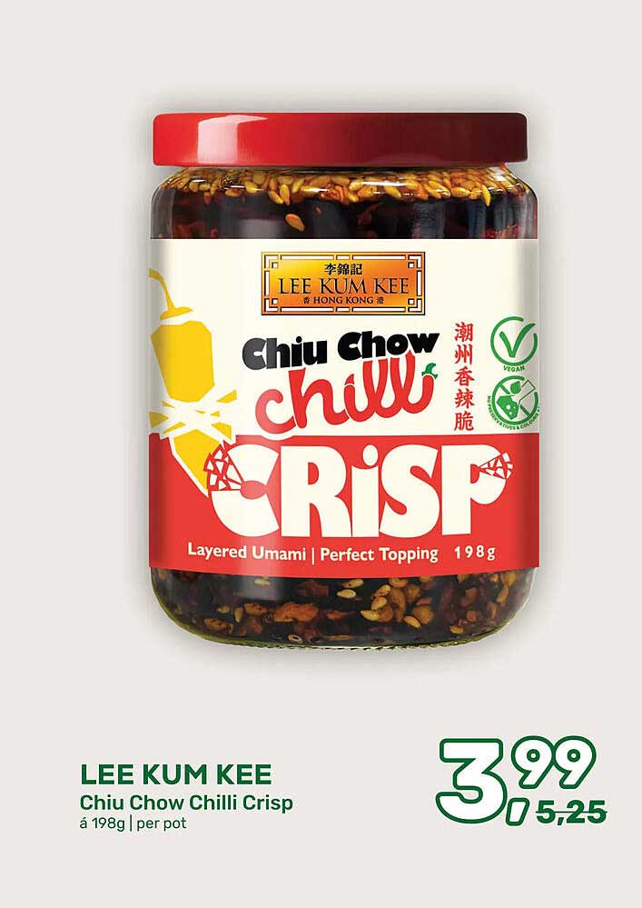 LEE KUM KEE Chiu Chow Chilli Crisp á 198g | per pot