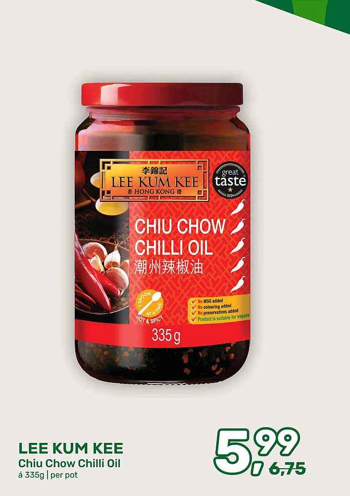 LEE KUM KEE Chiu Chow Chilli Oil á 335g | per pot