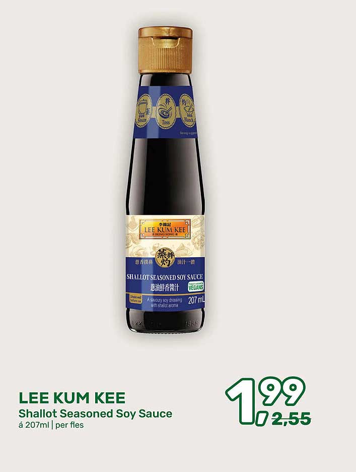 LEE KUM KEE Shallot Seasoned Soy Sauce á 207ml | per fles