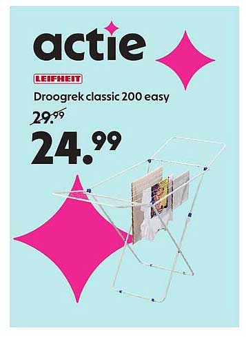 Leifheit Droogrek classic 200 easy
