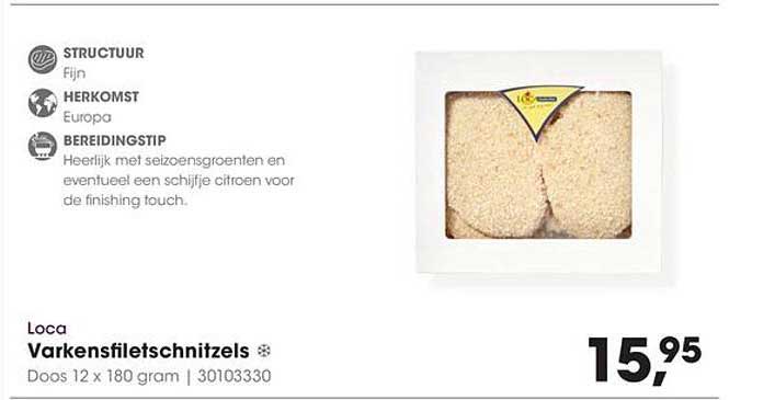 Loca Varkensfiletschnitzels
