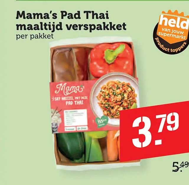 Mama's Pad Thai maaltijd verspakket per pakket