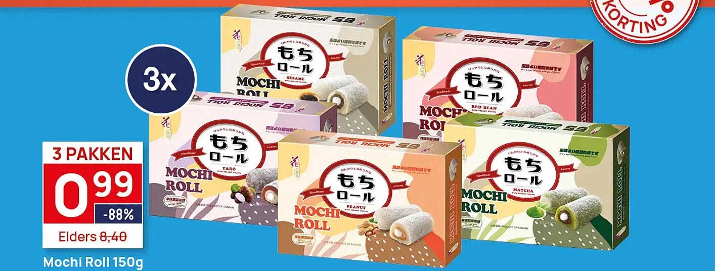 Mochi Roll 150g 3 pakken