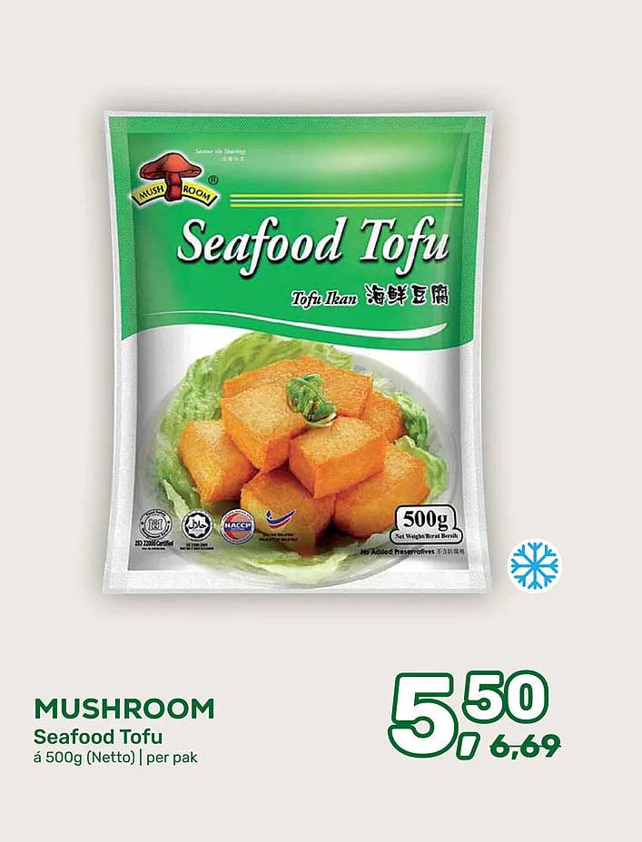 MUSHROOM Seafood Tofu á 500g (Netto) | per pak