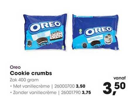 Oreo Cookie crumbs Zak 400 gram