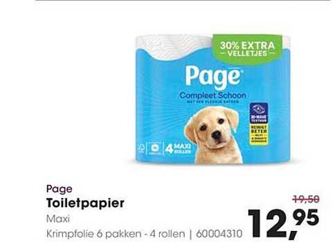 Page Toiletpapier Maxi Krimpfolie 6 pakken - 4 rollen