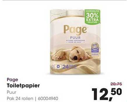 Page Toiletpapier Puur