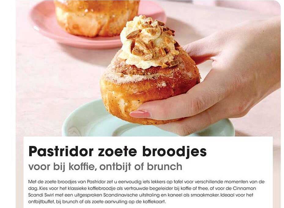 Pastridor zoete broodjes voor bij koffie, ontbijt of brunch