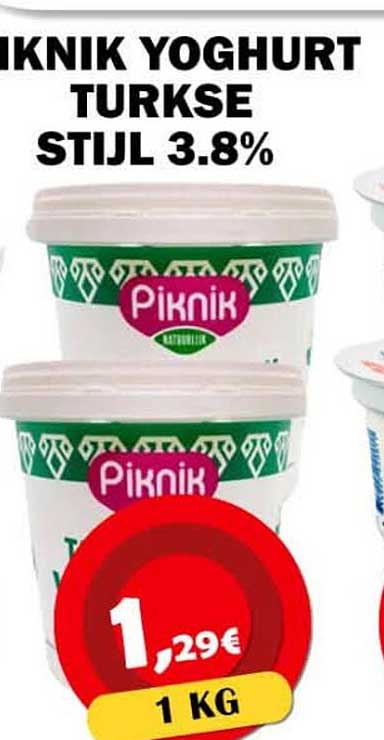 PIKNIK YOGHURT TURKSE STIJL 3.8%