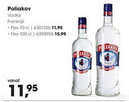 Poliakov Vodka Frankrijk