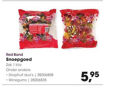 Red Band Snoepgoed Zak 1 kilo