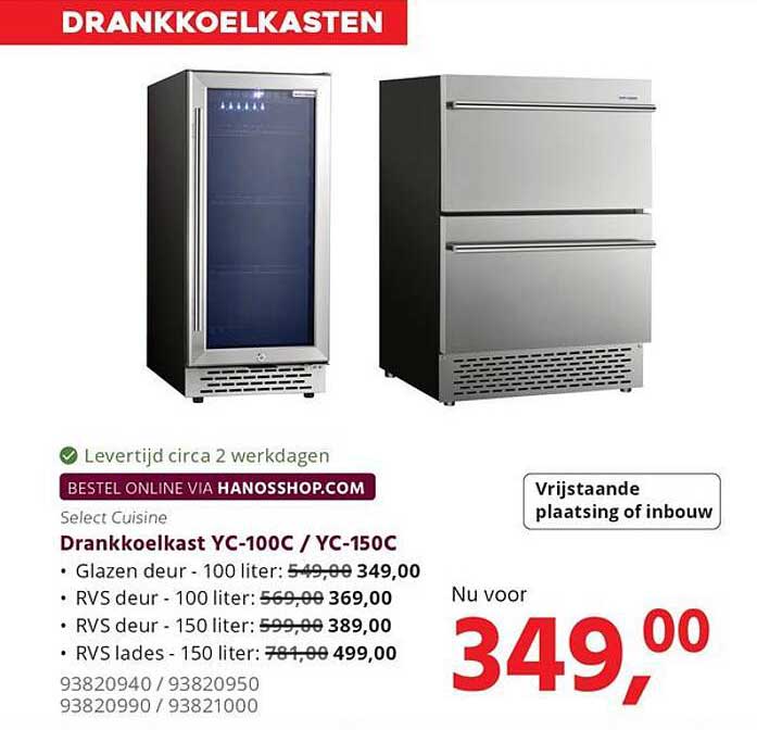 Select Cuisine Drankkoelkast YC-100C / YC-150C