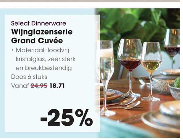 Select Dinnerware Wijnglazenseterie Grand Cuvée -25%