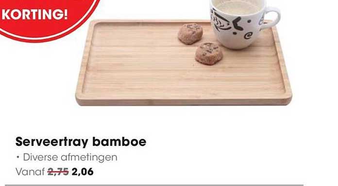 Serveertray bamboe