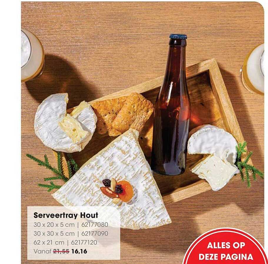 Serveertray Hout