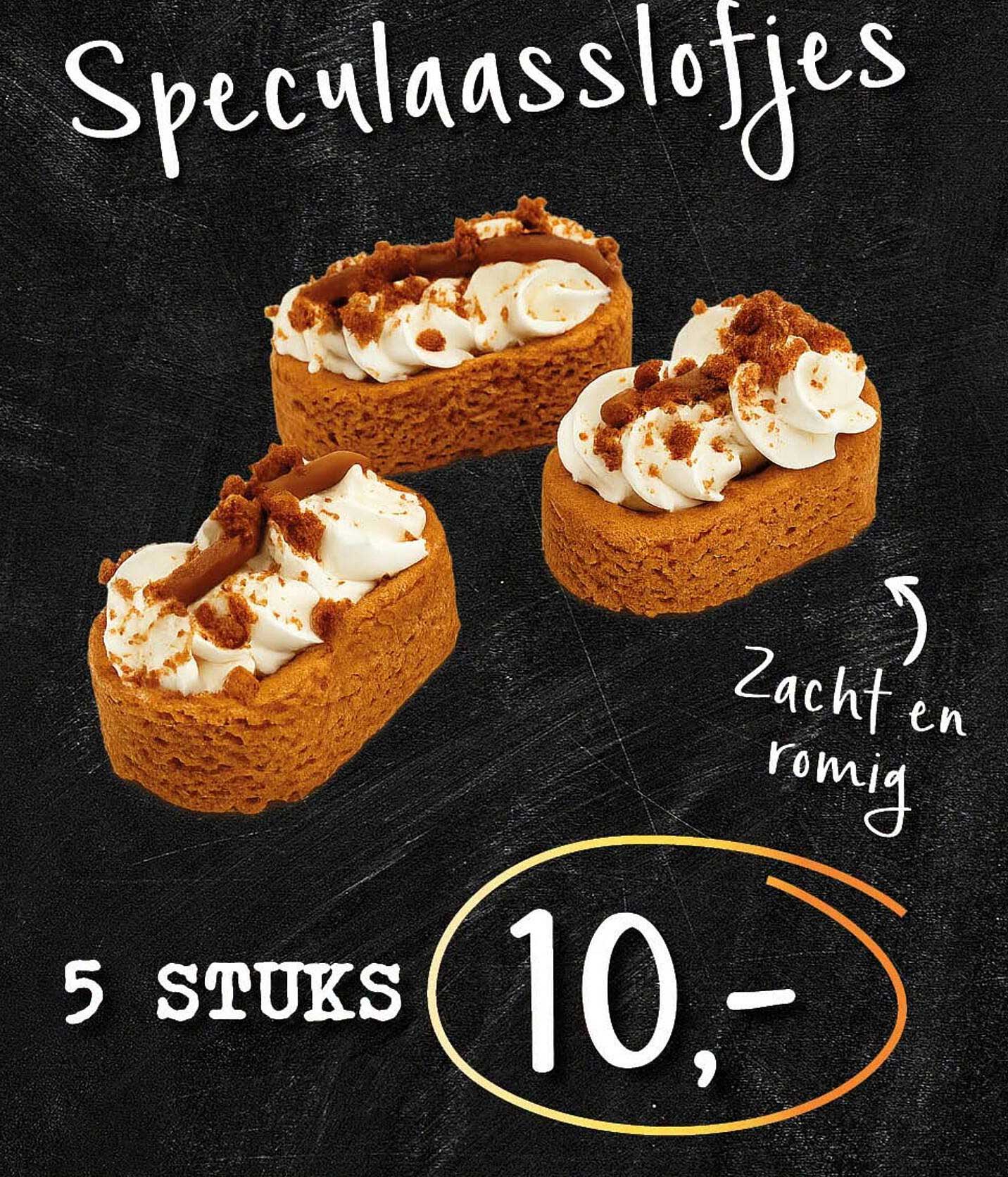 Speculaasflapjes zacht en romig 5 stuks