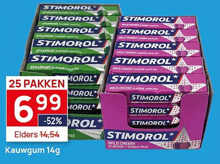 Stimorol Kauwgum 14g 25 pakken