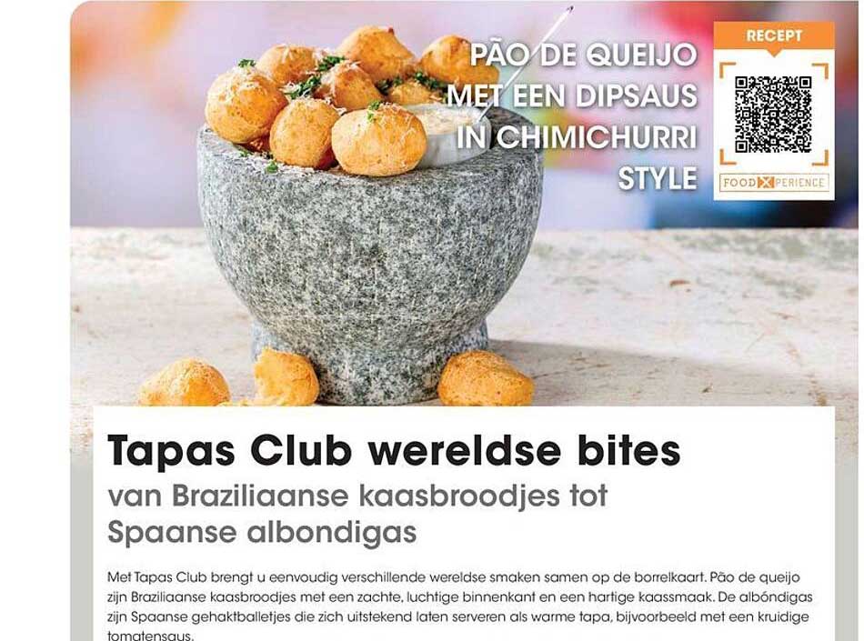 Tapas Club wereldse bites van Braziliaanse kaasbroodjes tot Spaanse albondigas