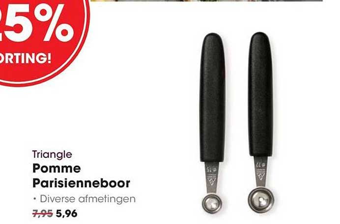 Triangle Pomme Parisienneboor