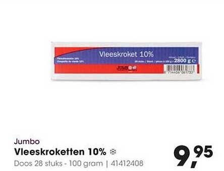 Vleeskroketten 10%