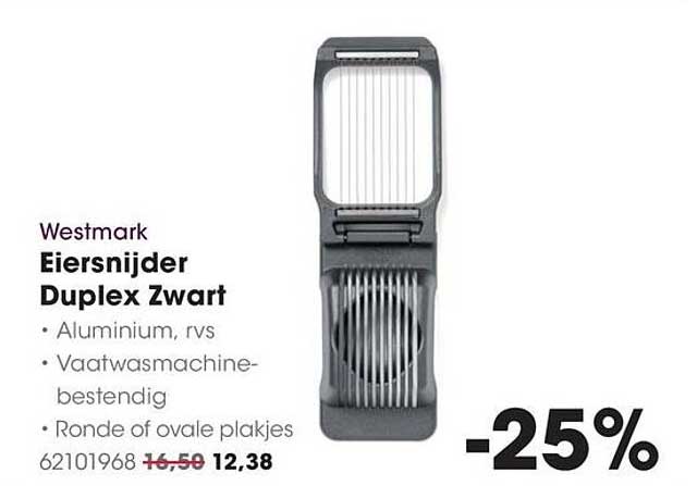 Westmark Eiersnijder Duplex Zwart -25%