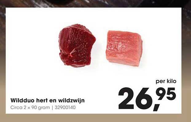 Wilddau hert en wildzwijn