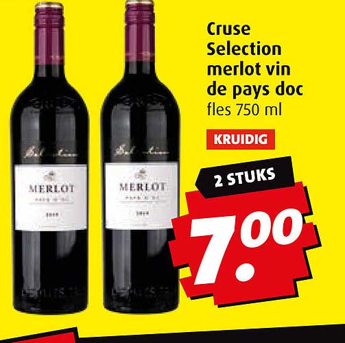 Cruse Selection merlot vin de pays doc
