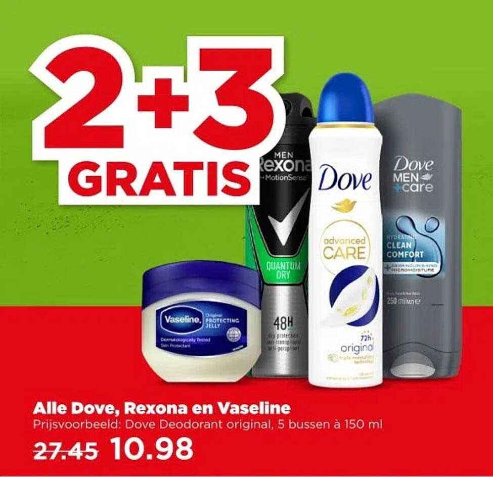 Alle Dove, Rexona en Vaseline