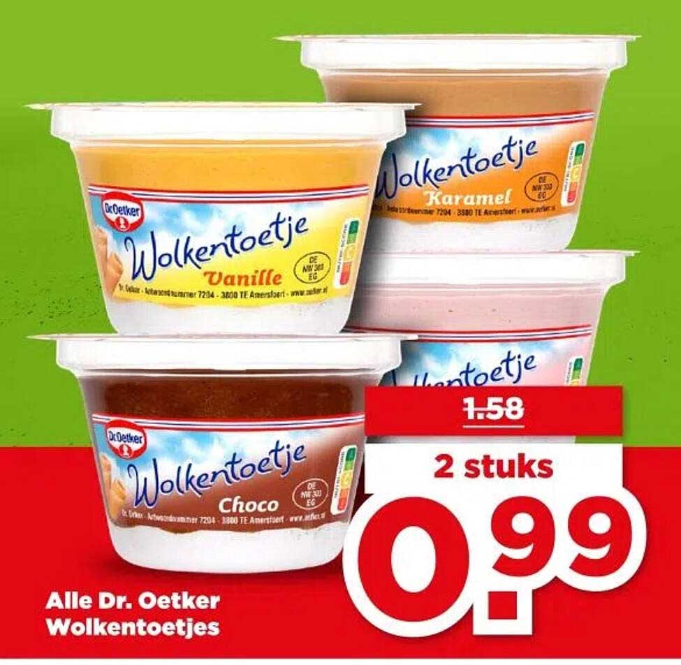 Alle Dr. Oetker Wolkentootjes