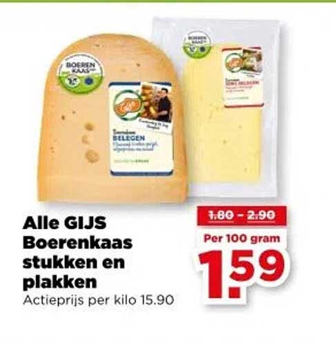 Alle GIJS Boerenkaas stukken en plakken
