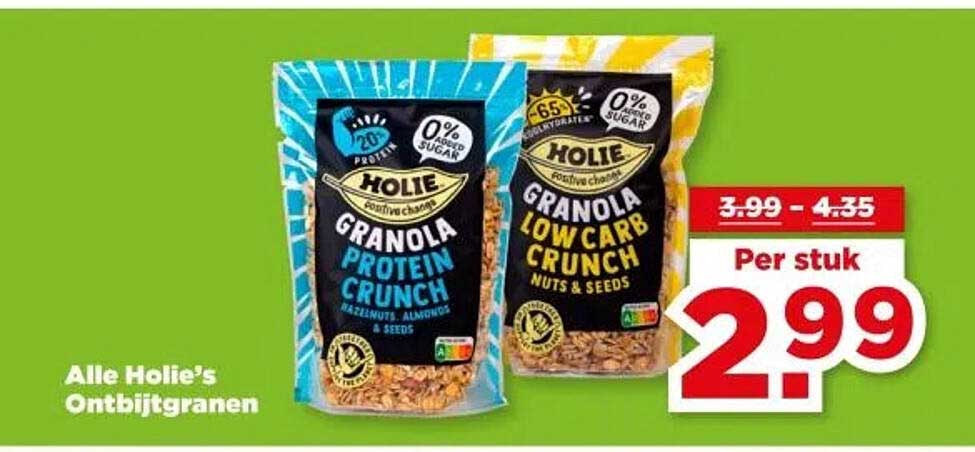 Alle Holie's Ontbijtgranen