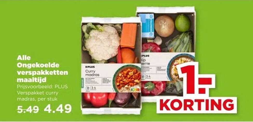 Alle Ongekoelde vers pakketten maaltijd