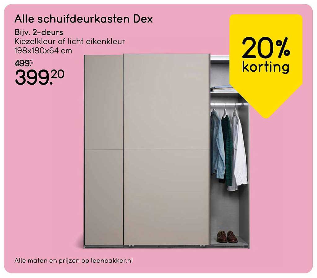 Alle schuifdeurkasten Dex