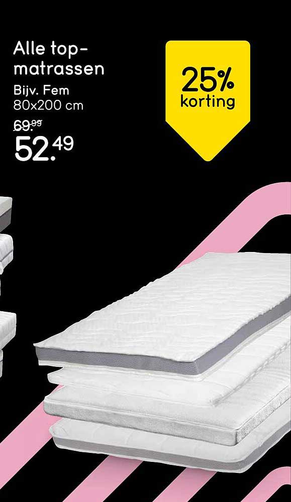 Alle top-matrassen Bijv. Fem 80x200 cm