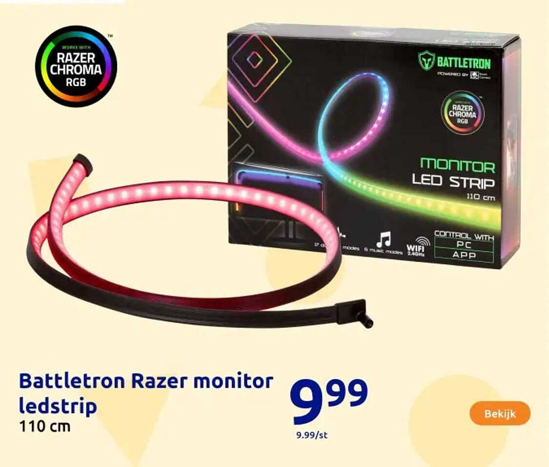 Battletron Razer monitor ledstrip 110 cm