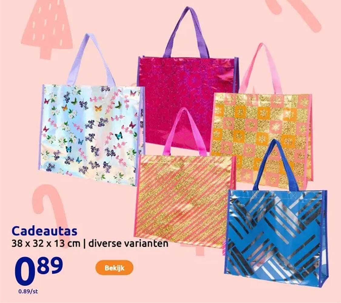Cadeautas 38 x 32 x 13 cm | diverse varianten