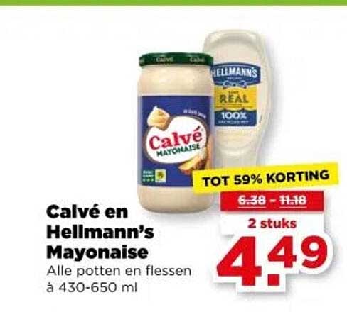 Calvé en Hellmann’s Mayonaise