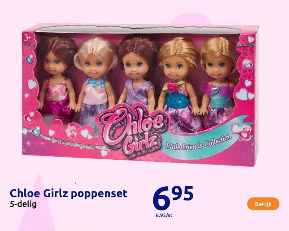 Chloe Girlz poppenset 5-delig