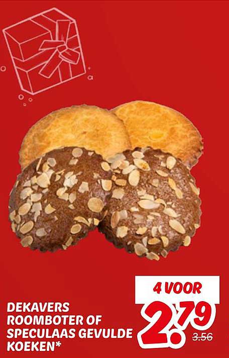 DEKAVERS ROOMBOTER OF SPECULAAS GEVULDE KOEKEN