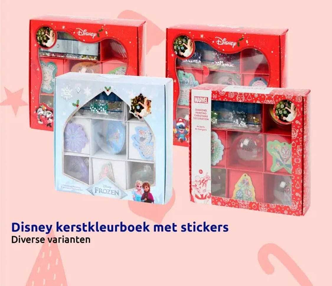 Disney kerstkleurboek met stickers