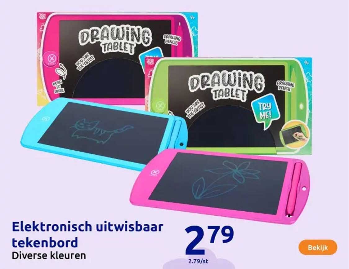 Elektronisch uitwisbaar tekenbord